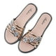 thumbnail image 1 of Amzcrzy Zapatos de mujer,Zapatos de mujer,Zapatillas de mujer, Zapatillas de verano con punta redonda para mujer, sandalias de playa con flores a la moda, chanclas planas informales Sandalias Mujer Z, 1 of 4