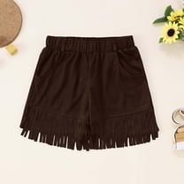 Trendy Girls Fringe Shorts for Kids Stylish Bohemian Tassel Outfit for Summer for Daily Wear and Outdoor Activities