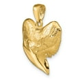 thumbnail image 5 of FB Jewels 14K Yellow Gold Solid Polished 3-Dimensional Shark Tooth Pendant, 5 of 5