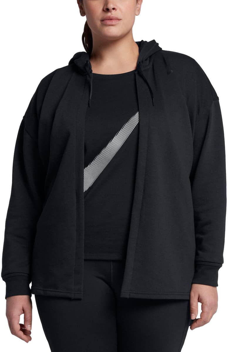 Nike Womens Activewear Jacket Plus Softshell Wrap Hoodie 2X Walmart