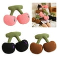 thumbnail image 2 of Charm Cherrys Pillow Plush Wool Blend Accent Cushion for Sofa Bedding Coquettes Home Decoration, 2 of 9