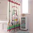 thumbnail image 6 of Easter Shower Curtain Easter Eggs Gnome Bunny Truck Shower Curtains for Bathroom Decor Spring Flowers Bath Curtains Sets for Spring Easter Bathroom Decor Fabric Waterproof Small Stall 36" X 72", 6 of 6