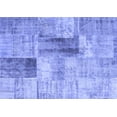 thumbnail image 1 of Ahgly Company Machine Washable Indoor Rectangle Patchwork Blue Transitional Area Rugs, 5' x 7', 1 of 4