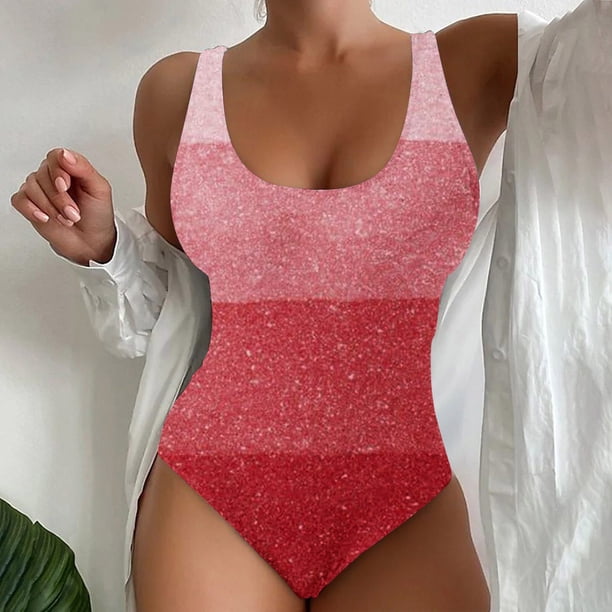 Trajes de baño para mujer, trajes de baño para mujer y traje de baño de playa de moda con estampado, traje de baño de verano para mujer