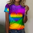 thumbnail image 2 of Birdeem Hauts de Mode pour Femmes Imprimé Manches Courtes Blouse Col Rond T-Shirt Hauts, 2 of 12