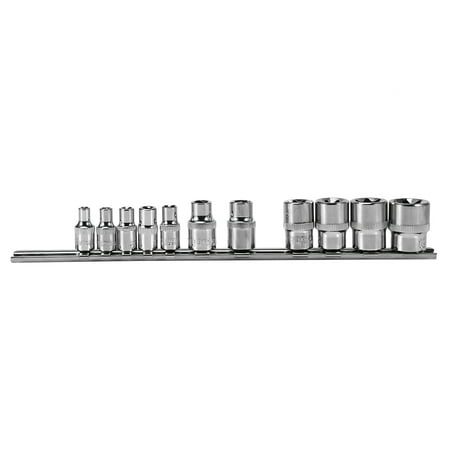 

Socket Storage Rack Holder Divider 1/4 inch 3/8 inch with Hexagon Socket on Rail Store Sockets Tool Organizer Wrench Storage Rack