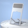 thumbnail image 2 of Ultra-Thin Foldable Phone Tablet Stand ABS Material Triangle Stable Universal Compatibility 4-11Inch Portable Home Office Travel Desktop Holder, 2 of 8