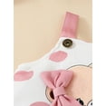 thumbnail image 2 of vera natura Baby Girls 3Pcs Spring Outfits Romper + Bear Suspender Skirt + Headband Set Clothes, 2 of 10