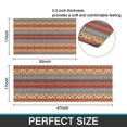 thumbnail image 7 of Red and Yellow Geometric Striped Pattern Kitchen Rugs Sets Of 2,Anti Fatigue Kitchen Mat Rugs Non Slip Washable,Decorative Kitchen Floor Mats for Kitchen,Sink,Laundry,17"x30"+17"x47", 7 of 7