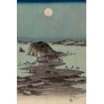 thumbnail image 2 of Hiroshige, Ando 17x24 White Modern Wood Framed Museum Art Print Titled - Evening view of the eight famous sites at Kanazawa in Musashi Province #2, 2 of 4