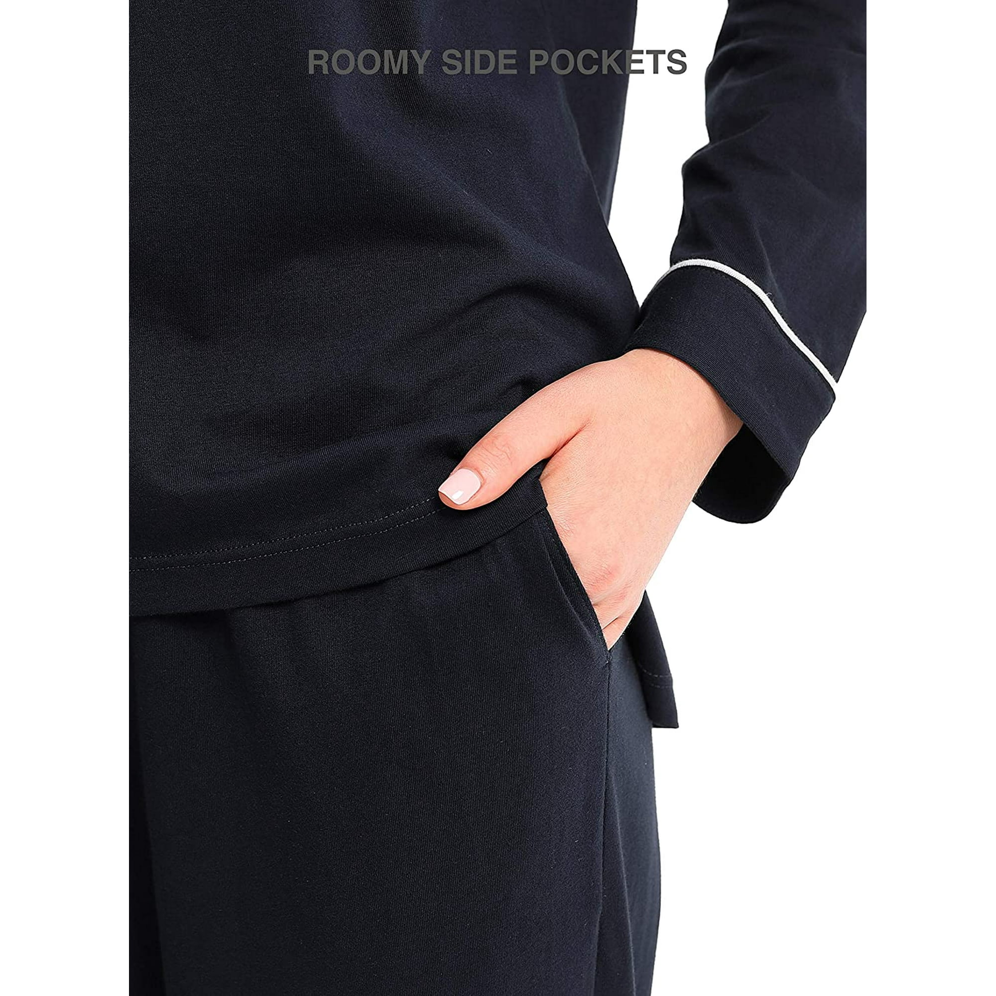 Womens Pajama Set 100 Cotton Pajamas Long Sleeve Women Sleepwear Loungewear S XL