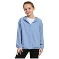 thumbnail image 2 of hengsof Mesh Panel Hooded Sun Protection Jacket for Kids, Lightweight Summer Windbreaker with Drawstring, UPF Outdoor Cover Up for Boys and Girls, Size 4-13 Years, 2 of 7