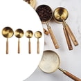 thumbnail image 2 of Stainless Steel Measuring Cups Spoons Set Wood Handle Measuring Cup, 2 of 8