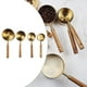 thumbnail image 2 of Juego de cucharas medidoras de acero inoxidable, juego de medición de cocina de metal dorado para café Copa de medición, 2 of 8