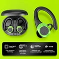 thumbnail image 4 of AX9 Bluetooth Earphones with Noise Cancellation, 30H Playback, IPX7 Waterproof, Over-Ear Secure Fit, Low Latency, LED Battery Display, 10-15m Range, Includes Charging Case & Ear Caps, 4 of 7