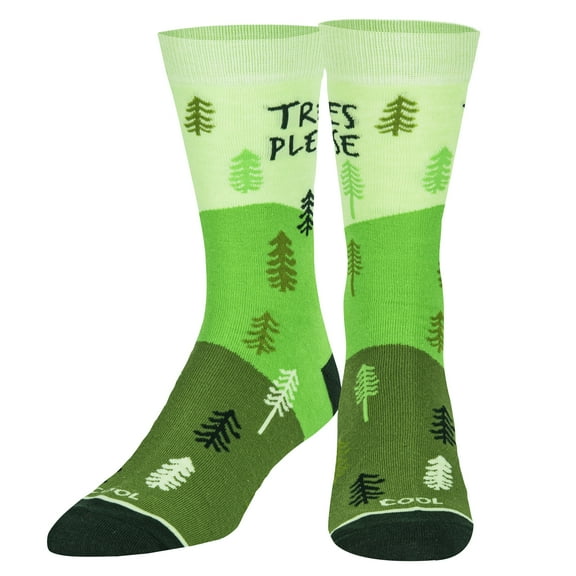 Cool Socks, Trees Please Men's, Fun Novelty Crew Socks