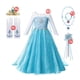 thumbnail image 4 of Vestido de princesa de Frozen de Disney para niñas, traje de baile de malla con lentejuelas blancas, ropa de carnaval, Cosplay para niños, Reina de la nieve, Elsa y Anna, 4 of 5