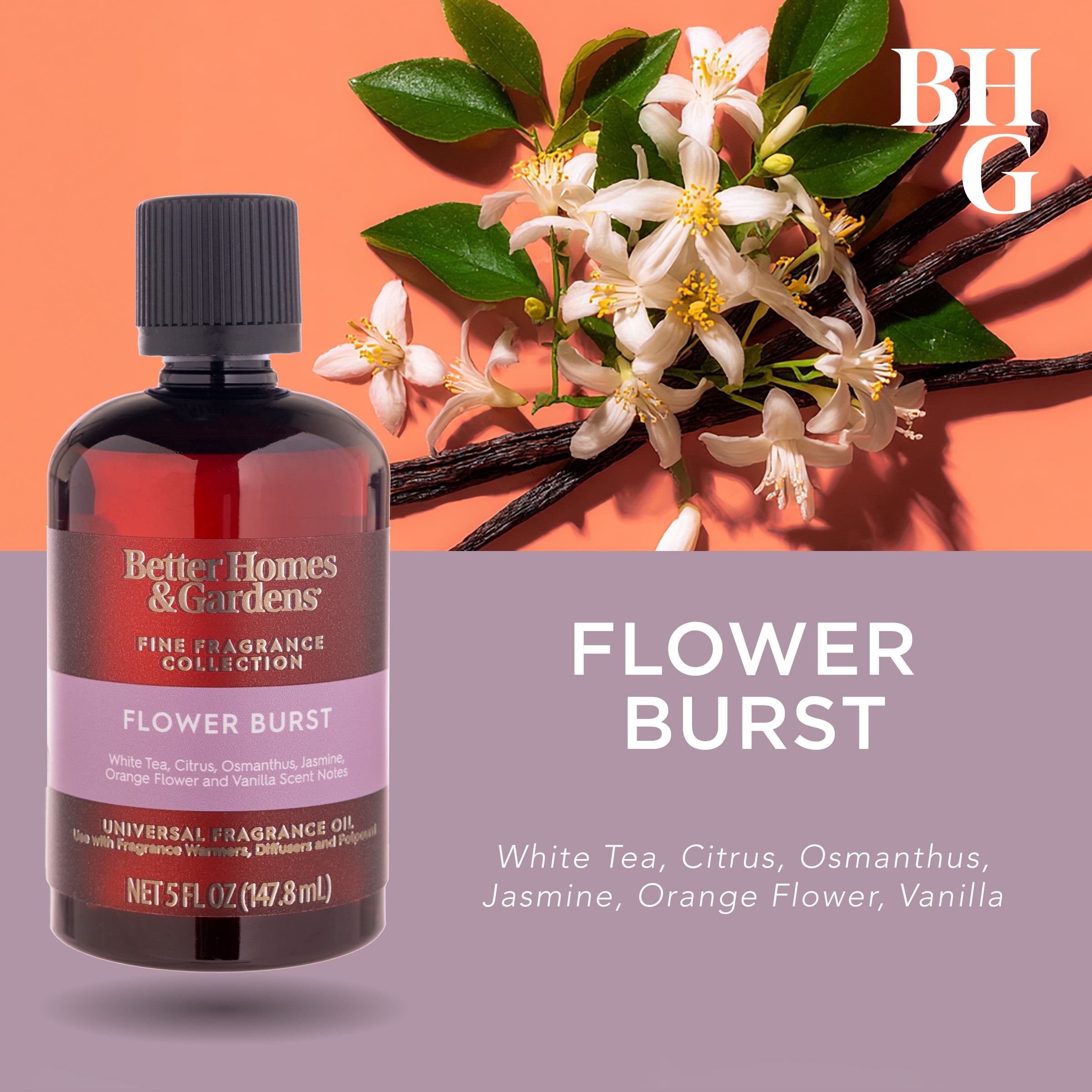 Better Homes & Gardens Universal Fragrance Oil, Flower Burst, 5 fl oz