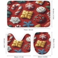 thumbnail image 3 of Shower Curtain sets and Bath Mat Set, Christmas Treats Pattern Printed on Shower Curtain and Liner Set, Great for Master Bath Beach House Modern Home, 72 x 72 inches, 3 of 8