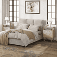thumbnail image 2 of OTONIPU Rattan Nightstands Set of 2 with 2 Drawers, Modern Wood Bedside Tables with Gold Handles, Oak End Tables, 2 of 7