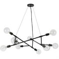 thumbnail image 2 of Sena 36 Inch Chandelier, Sputnik Style w Canopy, Charcoal Gray Metal, 2 of 7