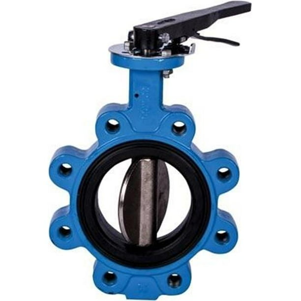 American Valve 7210L 4 4 in. 316 Disc Buna Butterfly Clux Valve
