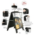thumbnail image 2 of Street SignPro Deco with Protective Cover 23.39"x33.11" Black Portable Sidewalk Display Sign, 2 of 8