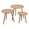 thumbnail image 1 of ZUO Paul Modern Bois de Sapin et de Polyéthylène Ensemble de Table en Finition Naturelle, 1 of 1