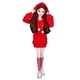 thumbnail image 2 of Ropa de vestir Yotijar con capucha medias para muñeca 1/3 60cm rojo, 2 of 6