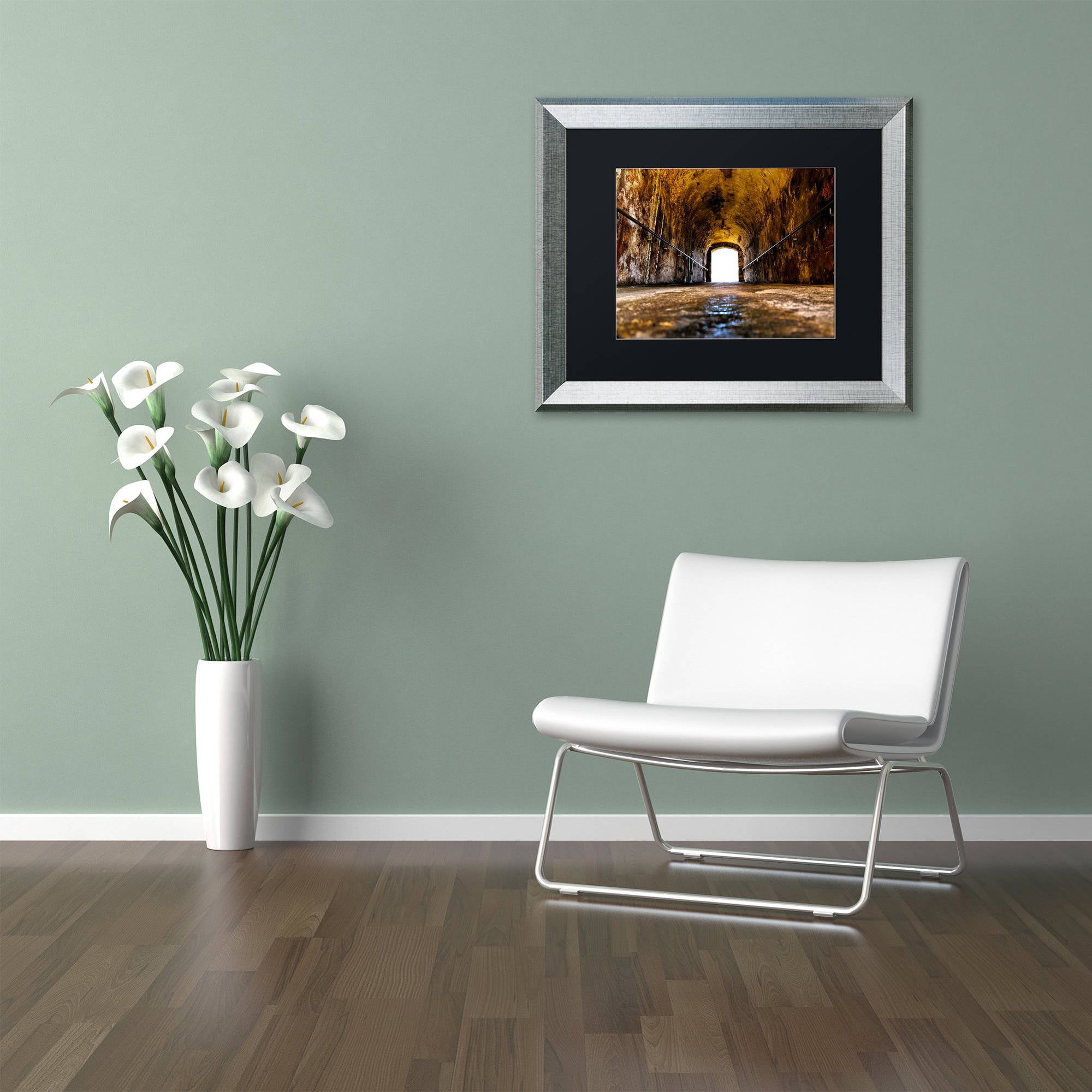 Trademark Fine Art "Castillo de San Felipe del Morro 13" Canvas Art by CATeyes, Black Matte, Silver Frame