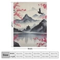thumbnail image 4 of Autua Bird Mountain Lake Warm Lightweight Blanket Soft Fleece Throw Blanket Living Rooms Sofa Decor Cow Gifts All Seasons Plush Blankets 50x60in, 4 of 6