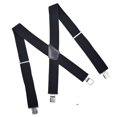 thumbnail image 3 of Miangastore 1 Pce Bretelles pour Hommes Larges Réglables Élastiques avec 4 Clips Design (Noir), 3 of 8