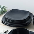 thumbnail image 6 of Noritake Colorscapes BoB Swirl (Black on Black) 12-Piece Square Dinnerware Set, Service for 4, 6 of 7
