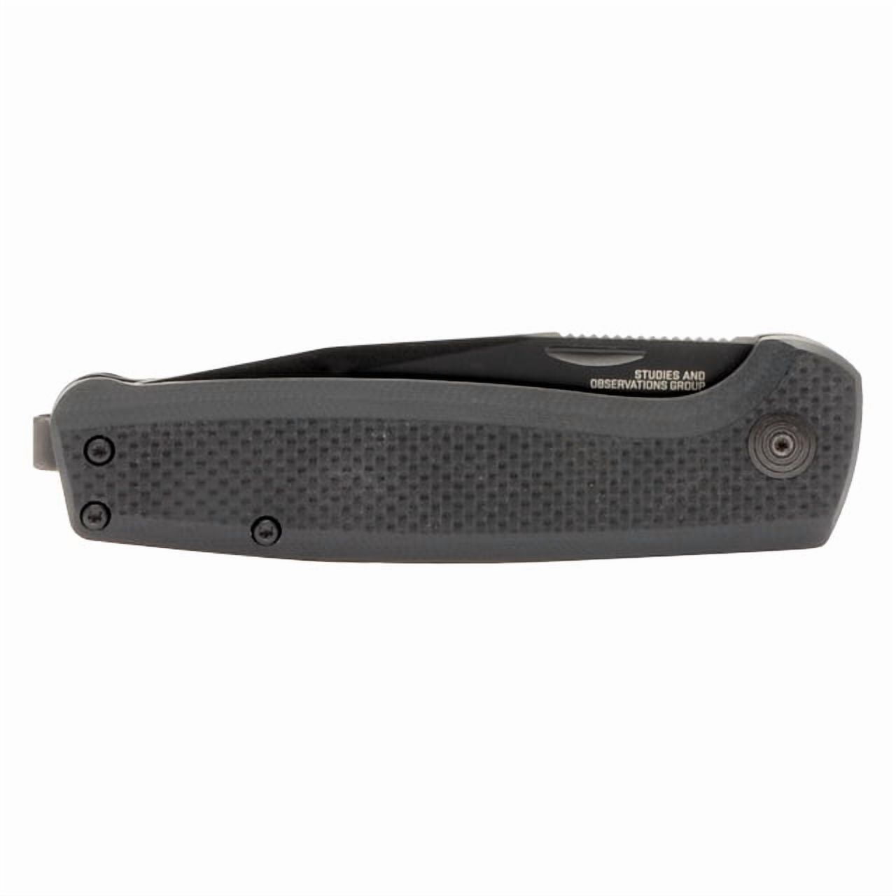 SOG Terminus SJ Pocket Knife 2.9" Drop Point D2 Titanium Nitride Blade G-10 Handle Black