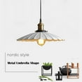 thumbnail image 6 of Industrial Style White Metal Pendant Light Fixture, Single Vintage Iron Chandelier, Retro Pendant Lighting for Dining Room Table, Simple Pendant Lamp for Kitchen Island Bar Counter Entrance, 6 of 8