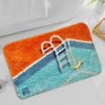 thumbnail image 1 of Alfombrilla para Baño/ducha, Alfombrilla para Baño, Cómodas Almohadillas Antideslizantes para Los Pies, Alfombrillas para El Dormitorio, Alfombra Suav Azul Macarena  Alfombras de baño de cocina, 1 of 8