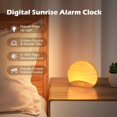 thumbnail image 3 of Reloj despertador Sound Machine Sunrise REACHER R7W de madera natural, 3 of 7