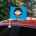 thumbnail image 2 of Wonder Woman Cute Chibi Character Car Truck Flag with Window Clip On Pole Holder, 2 of 4