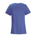 thumbnail image 4 of TAIAOJING Women Scrubs Tops Casual Short Sleeve V Neck Nursed Working T Shirts Top With Pocket Solid Color Blouse, 4 of 4