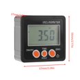 thumbnail image 2 of Digital Angle Gauge, Digital Inclinometer with Magnetic Base & LCD Display Screen, Accurate & Fast 4 x 90° Function (Black) for Angle Measurement, Inclination Detection, Mechanical Calibration, 2 of 9