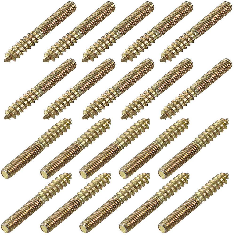 20Pcs M4x30mm Hanger Bolt Double Headed Bolt SelfTapping Screw