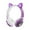 Dark Purple, variant on Hwkond Gaming Headset Headworn Bluetooth Earphones Cute Glowing Ears Wireless Bluetooth Earphones Diamond Glowing Sports Earphones Up to 25% Off