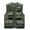 Army Green#13, variant on Rciityk Men's Fishing Vests Summer Outdoor Lightweight Work Photography Journalist Travel Vests Solid Zipper V-neck Vests Tops with Pockets