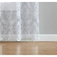 thumbnail image 3 of Lisa Knitted Lace Curtain Medallion Design with Scalloped Bottom (38" W x 84" L, White), 3 of 3