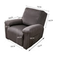 thumbnail image 4 of Waterproof Slipcover for Recliner Chair - Elastic Pet Child Proof Furniture Protector Set with 2 Armrest Covers, Seat & Back Cover, Machine Washable Polyester Spandex Blend, 4 of 7