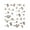 Type 48, variant on Opolski Nail Stickers Water Transfer Multiple Styles Fancy Flower Patterns Self-adhesive Stickers