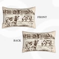 thumbnail image 4 of Bingfone Cows On The Farm Standard Size Pillowcase, Long Staple Pure Cotton Envelope Closure Pillow Cover,14"X20", 4 of 9
