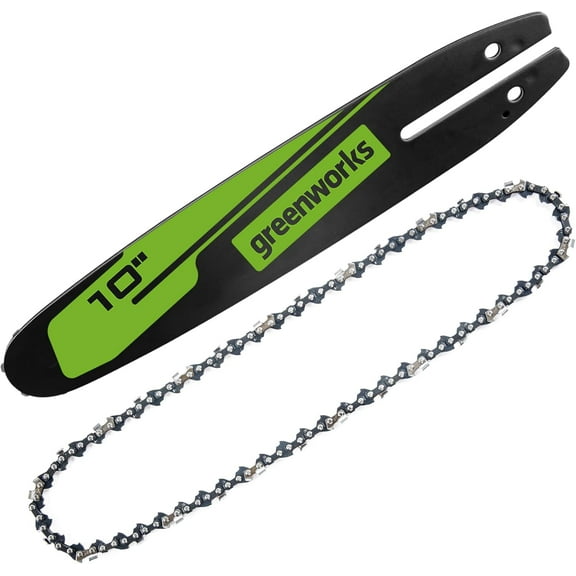 Greenworks 10" Replacement Pole Saw Bar and Chain Combo