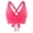 A-Pink16, variant on Women Bikini Top Striped Lace Up Separated Tie Back Underwire Swim Tops Pool Parties Wear Top