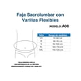 thumbnail image 5 of Faja Soporte Sacro Lumbar Con Varillas Flexibles Tynor A08_M, 5 of 5